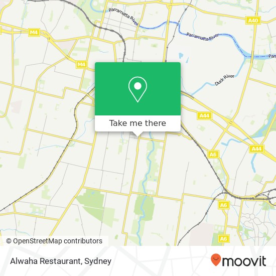 Alwaha Restaurant, Clyde St South Granville NSW 2142 map