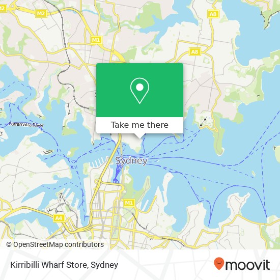 Kirribilli Wharf Store, Holbrook Ave Kirribilli NSW 2061 map