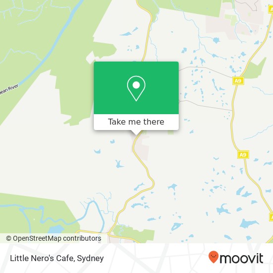 Little Nero's Cafe, 1 Fairlight Rd Mulgoa NSW 2745 map