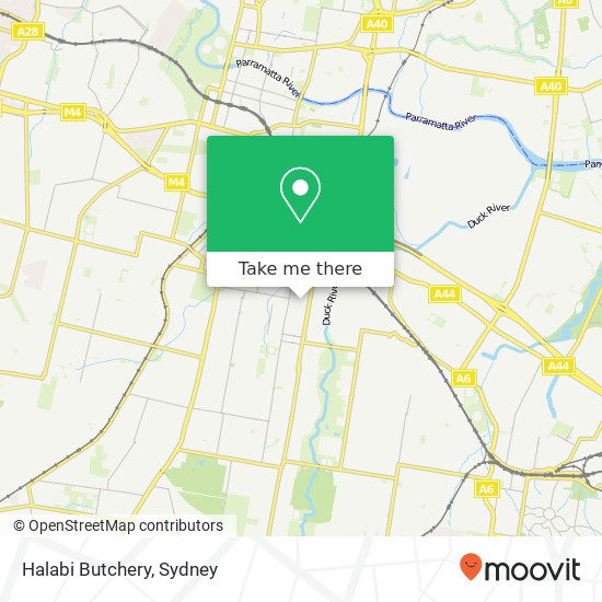 Halabi Butchery, 111 The Trongate Granville NSW 2142 map