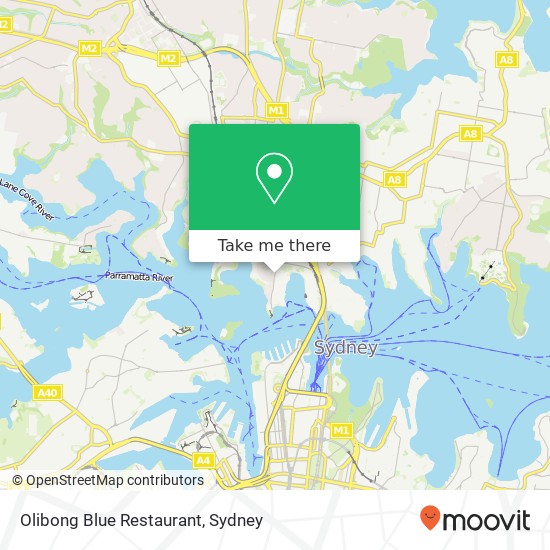 Olibong Blue Restaurant, 135 Blues Point Rd McMahons Point NSW 2060 map
