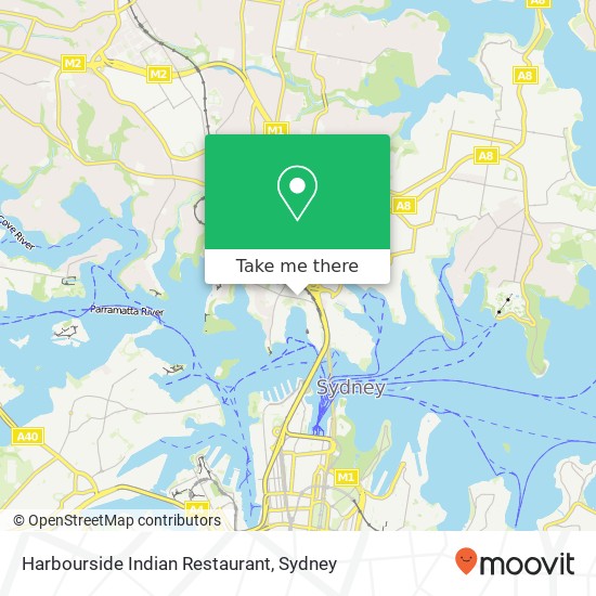 Mapa Harbourside Indian Restaurant, Lavender St Lavender Bay NSW 2060