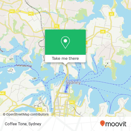 Coffee Tone, Alfred St S Milsons Point NSW 2061 map