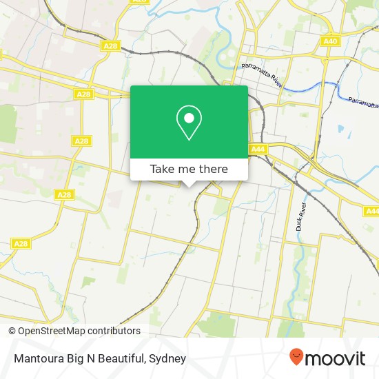 Mapa Mantoura Big N Beautiful, 202 Merrylands Rd Merrylands NSW 2160