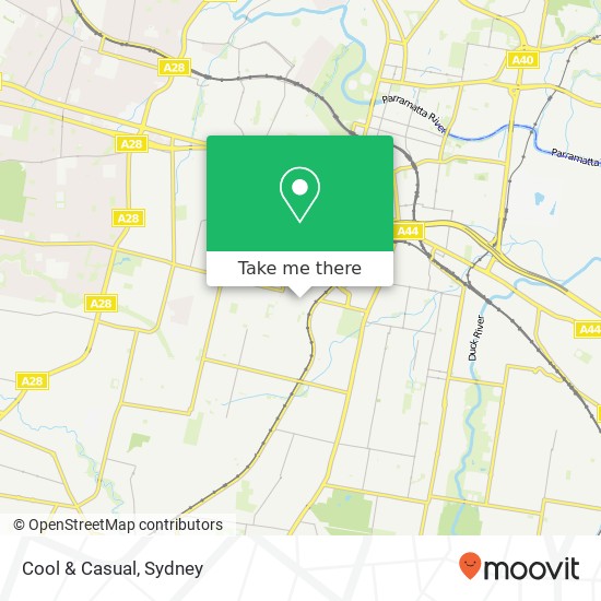 Cool & Casual, 10 Memorial Ave Merrylands NSW 2160 map