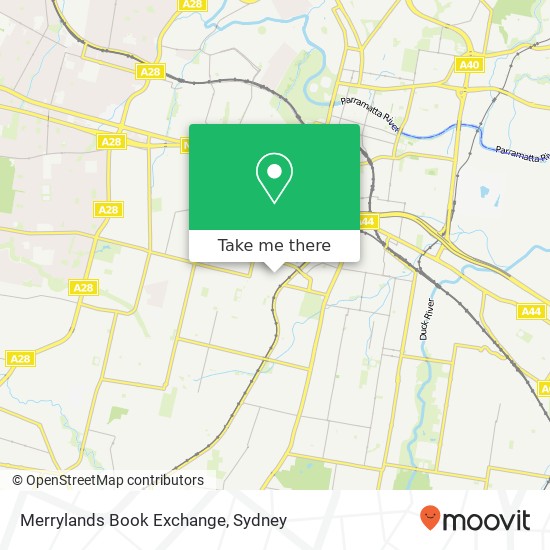 Merrylands Book Exchange map