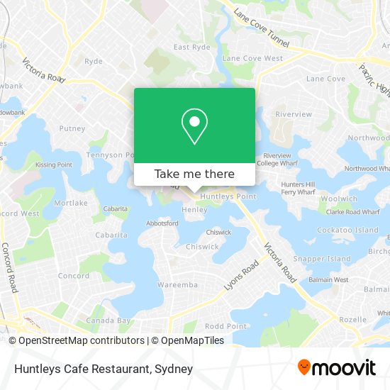 Huntleys Cafe Restaurant map