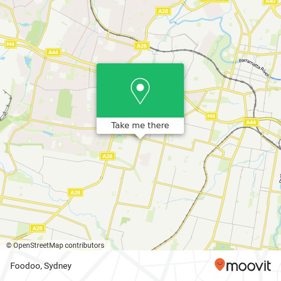 Mapa Foodoo, Sherwood Rd Merrylands West NSW 2160