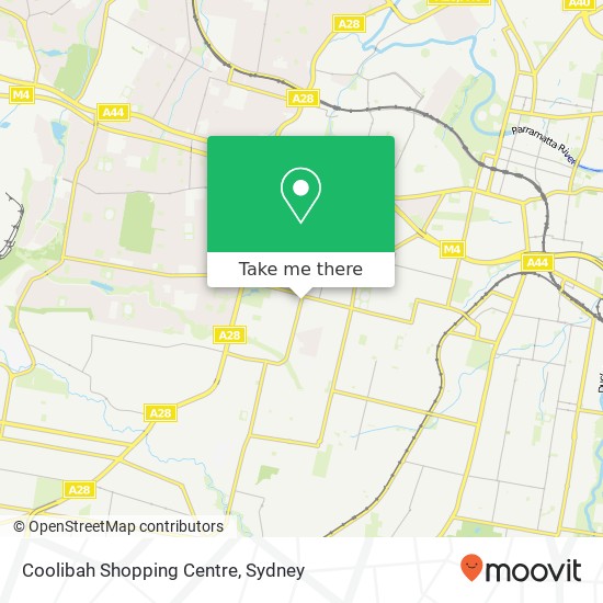 Mapa Coolibah Shopping Centre