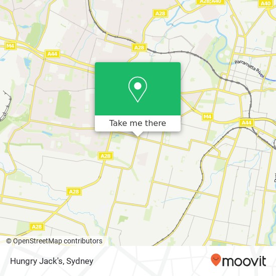 Hungry Jack's, Merrylands Rd Merrylands West NSW 2160 map