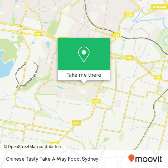 Mapa Chinese Tasty Take-A-Way Food, Merrylands Rd Greystanes NSW 2145