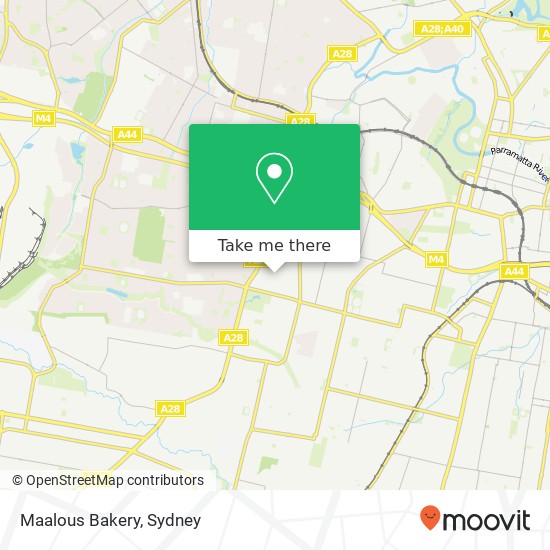 Maalous Bakery, 35 Irrigation Rd South Wentworthville NSW 2145 map