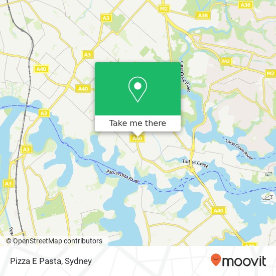 Pizza E Pasta, 255 Victoria Rd Gladesville NSW 2111 map