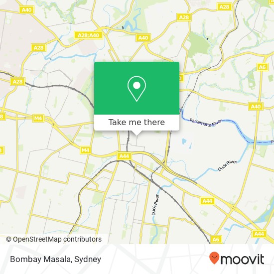 Mapa Bombay Masala, 56 Harris St Harris Park NSW 2150