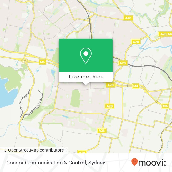 Mapa Condor Communication & Control, 191 Darling St Greystanes NSW 2145