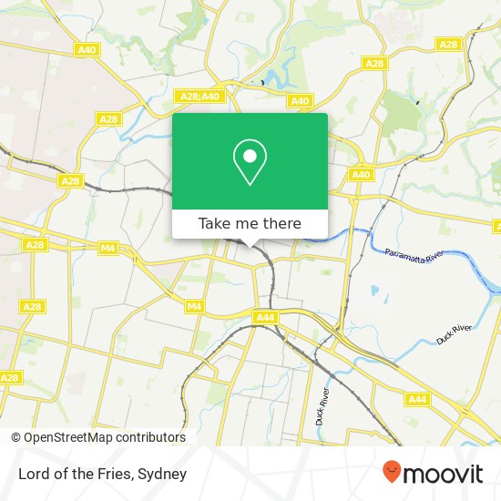 Lord of the Fries, Church St Parramatta NSW 2150 map