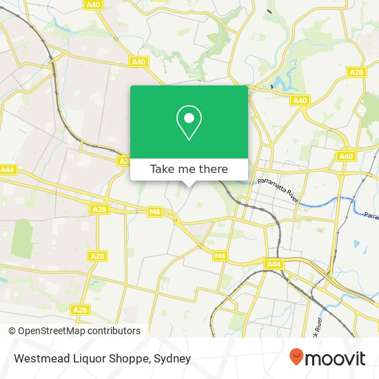 Mapa Westmead Liquor Shoppe