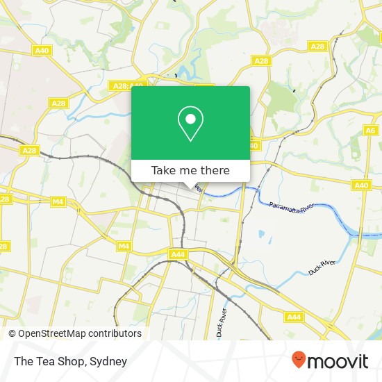 The Tea Shop, 180 George St Parramatta NSW 2150 map