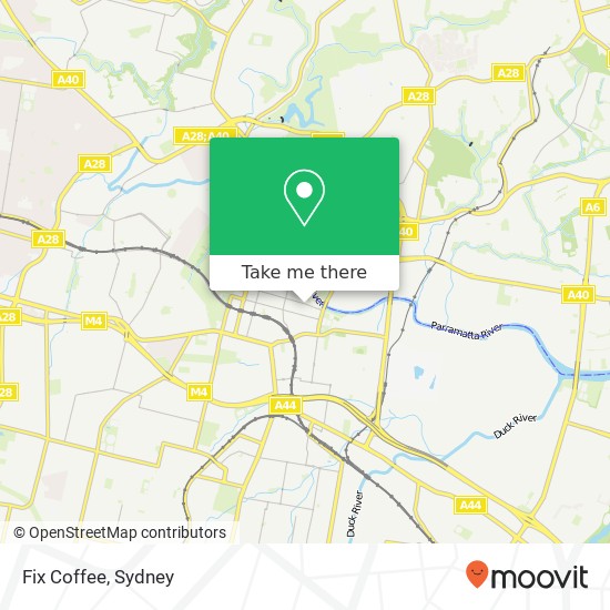 Fix Coffee, George St Parramatta NSW 2150 map