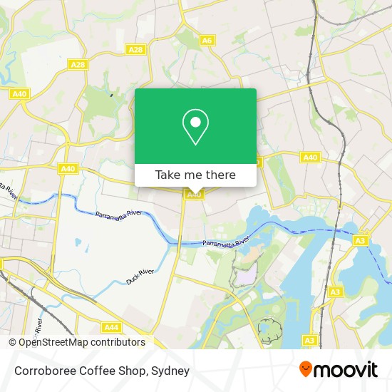 Corroboree Coffee Shop map