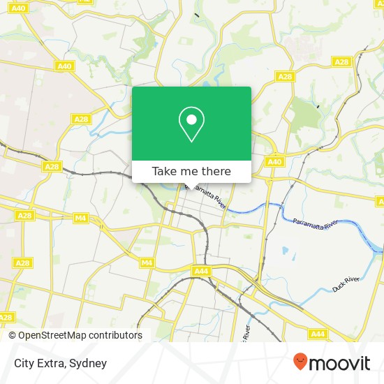 Mapa City Extra, 301 Church St Parramatta NSW 2150