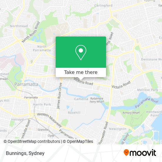 Bunnings map