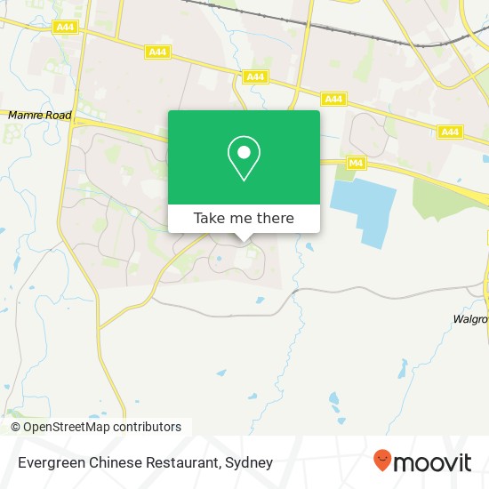 Evergreen Chinese Restaurant, Erskine Park NSW 2759 map