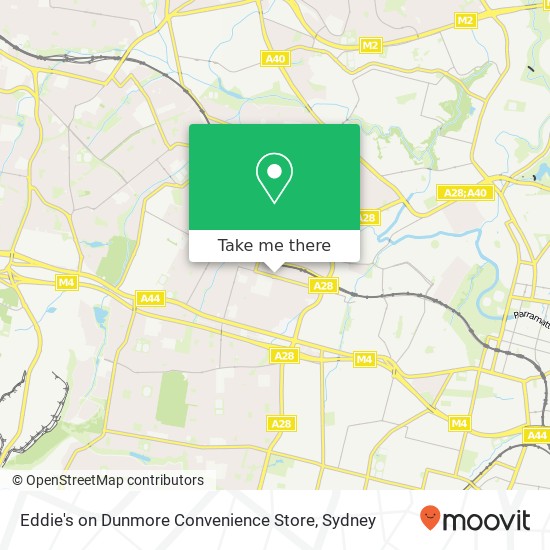 Mapa Eddie's on Dunmore Convenience Store, 195 Dunmore St Wentworthville NSW 2145