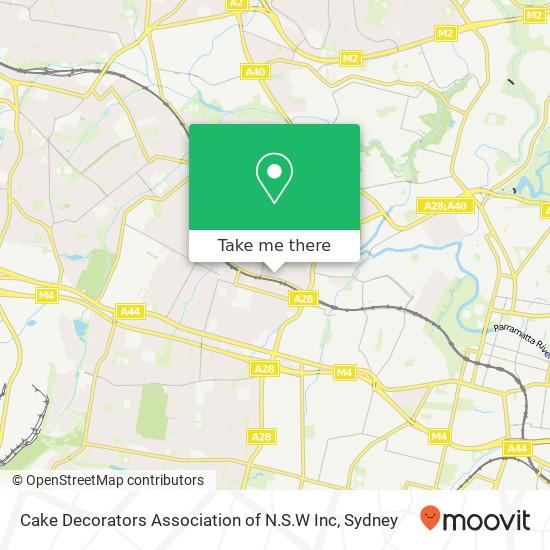 Cake Decorators Association of N.S.W Inc, 2 Graham Ave Wentworthville NSW 2145 map