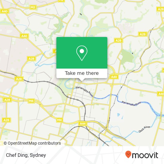 Chef Ding, Church St Parramatta NSW 2150 map