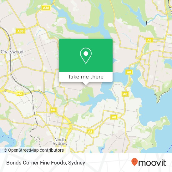 Bonds Corner Fine Foods, 395 Sailors Bay Rd Northbridge NSW 2063 map