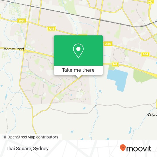 Mapa Thai Square, Swallow Dr St Clair NSW 2759