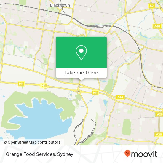 Mapa Grange Food Services, 29 Stoddart Rd Prospect NSW 2148
