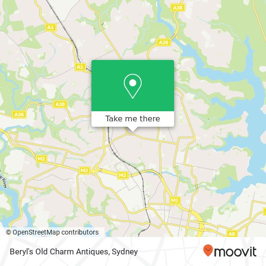 Beryl's Old Charm Antiques, 253 Mowbray Rd Chatswood NSW 2067 map