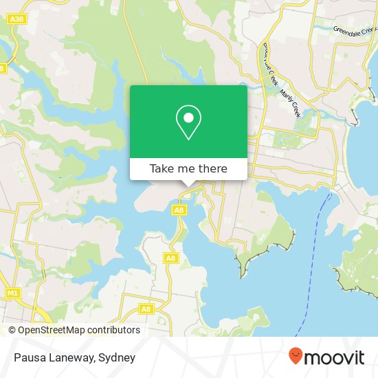 Pausa Laneway, Old Sydney Rd Seaforth NSW 2092 map