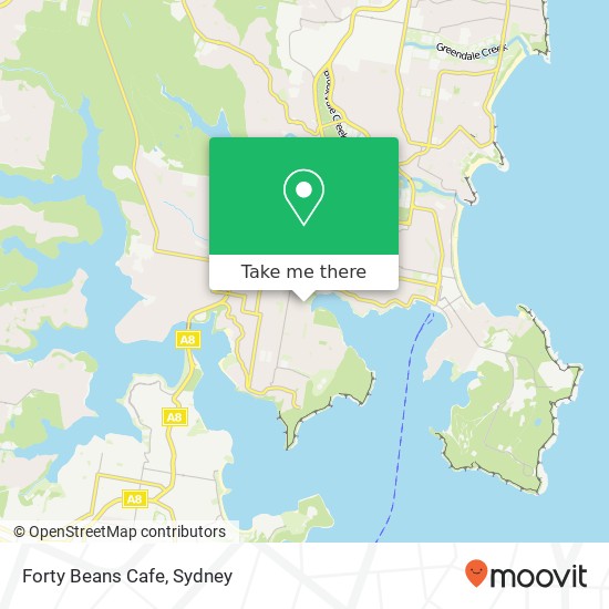 Forty Beans Cafe, 11 Lower Beach St Balgowlah NSW 2093 map