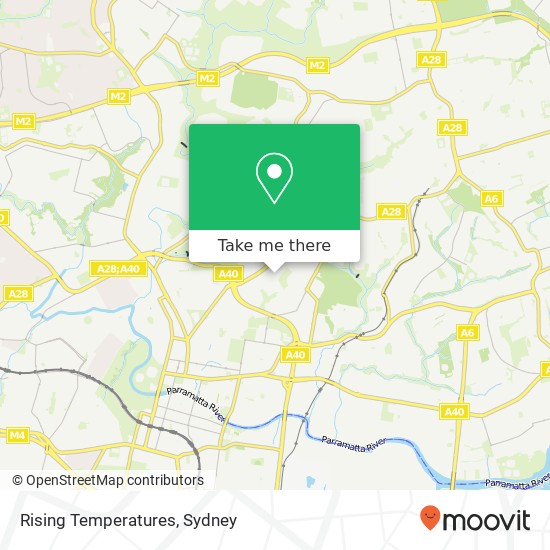 Rising Temperatures, 14 Gollan Ave Oatlands NSW 2117 map