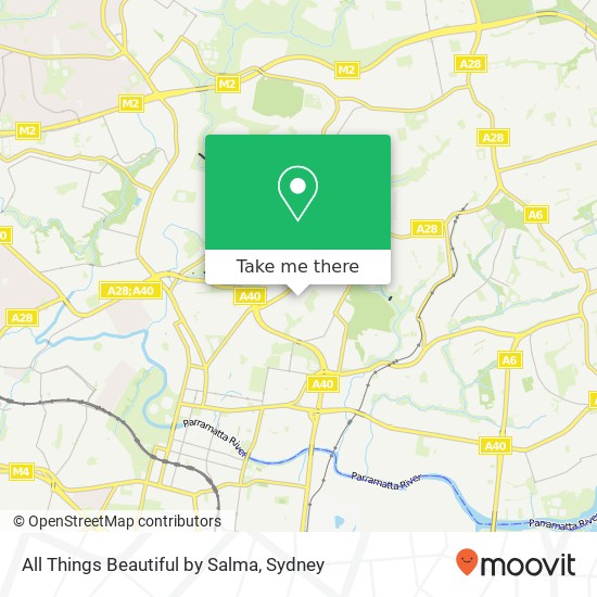 All Things Beautiful by Salma, 14 Gollan Ave Oatlands NSW 2117 map