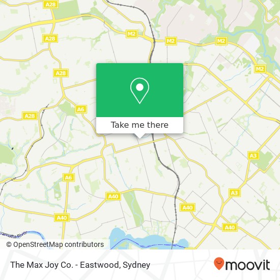 The Max Joy Co. - Eastwood, 251 Rowe St Eastwood NSW 2122 map