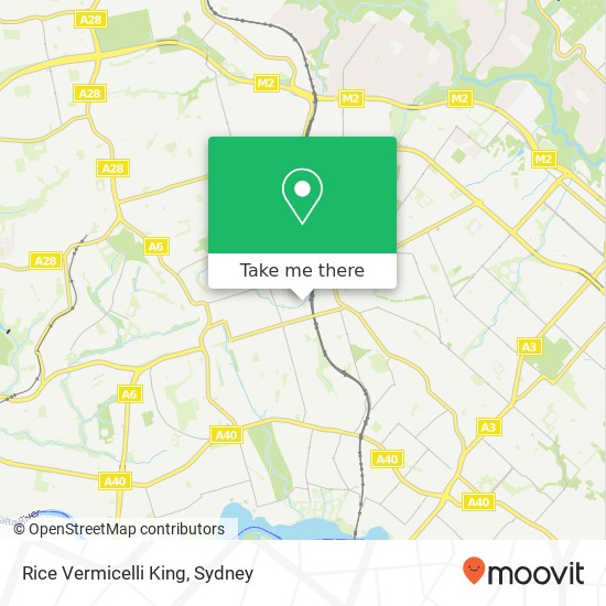 Rice Vermicelli King, Progress Ave Eastwood NSW 2122 map