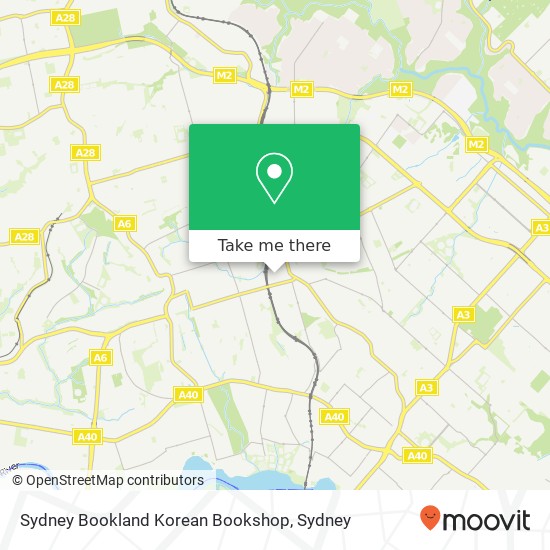 Sydney Bookland Korean Bookshop map