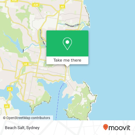 Mapa Beach Salt, 93-95 North Steyne Manly NSW 2095