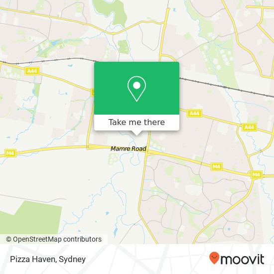 Mapa Pizza Haven, Hall St St Marys NSW 2760