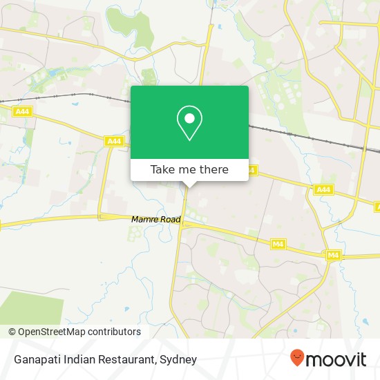 Mapa Ganapati Indian Restaurant, 25 Lonsdale St St Marys NSW 2760
