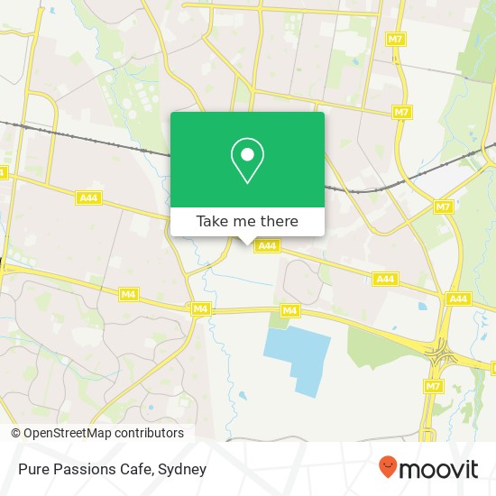 Mapa Pure Passions Cafe, 40 Sterling Rd Minchinbury NSW 2770