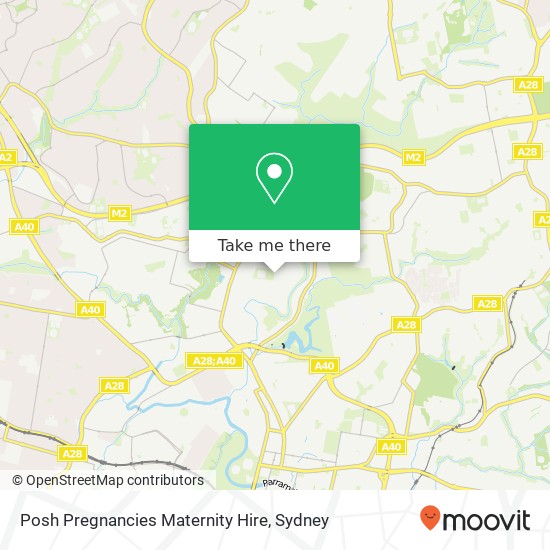 Mapa Posh Pregnancies Maternity Hire, 6 Watson Pl Northmead NSW 2152