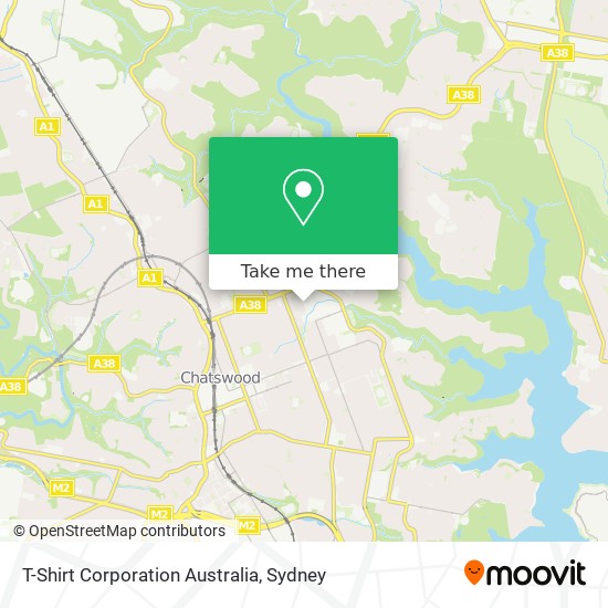 T-Shirt Corporation Australia map