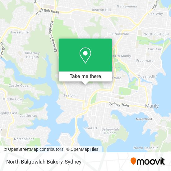 Mapa North Balgowlah Bakery