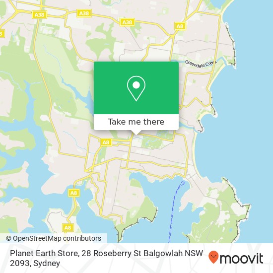Planet Earth Store, 28 Roseberry St Balgowlah NSW 2093 map
