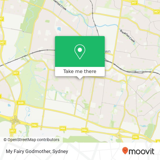 My Fairy Godmother, 3 Hilltop Ave Blacktown NSW 2148 map